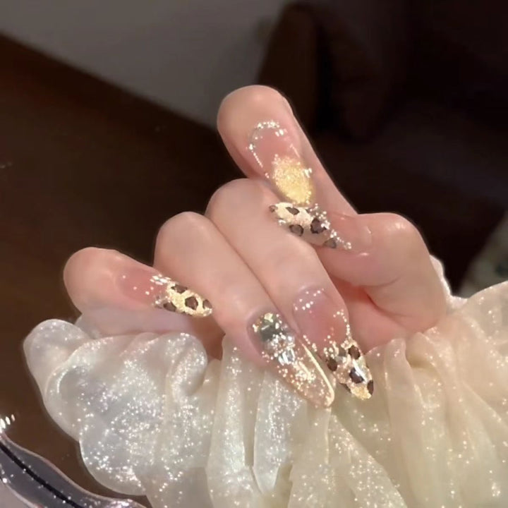 Artistic Floral Stiletto Press-On Nails Kalsten