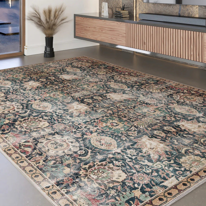 Botanical Pattern Area Rug