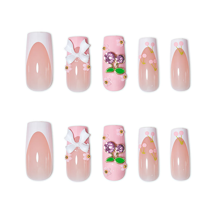 Floral-Inspired Press-On Nail Enhancements Kalsten