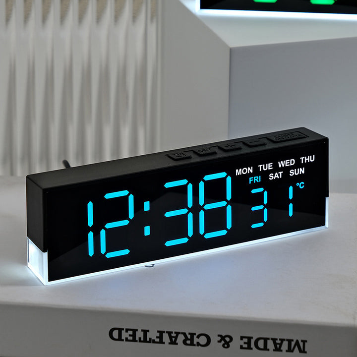 Digital watch with integrated thermometer and weekday display Kalsten