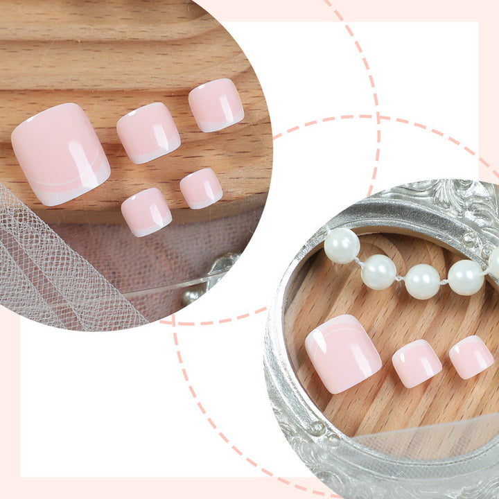 Artificial nail set with elegant marbled design Kalsten
