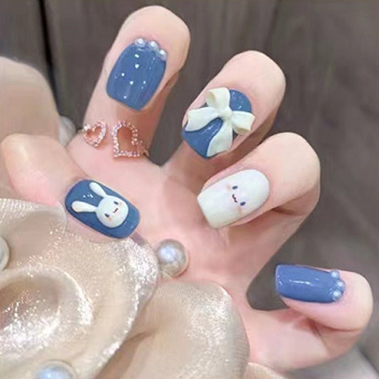 Artificial nail set with cute 3D design and luxurious decorations Kalsten