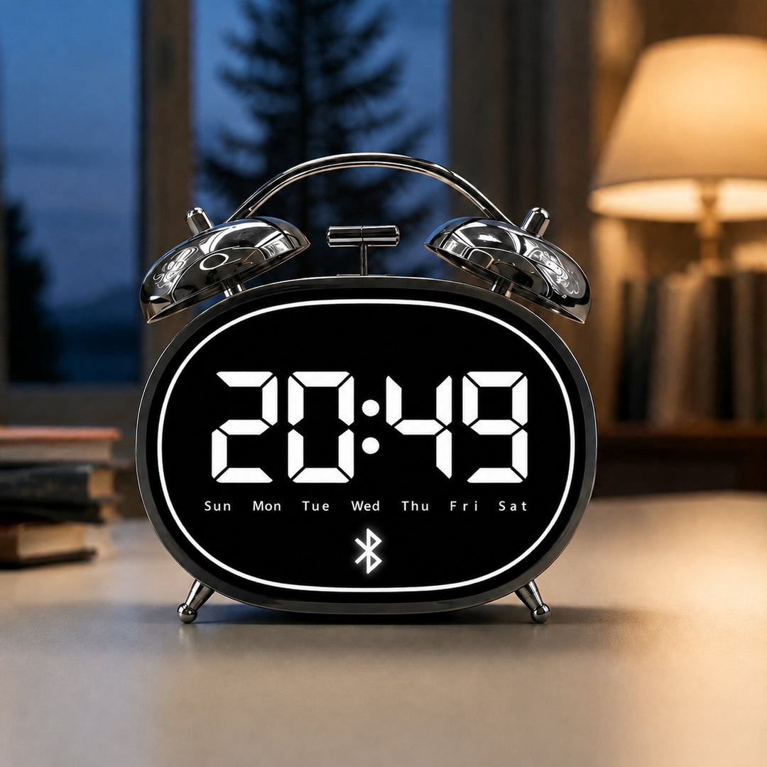 Digital Bluetooth table clock with large digits Kalsten