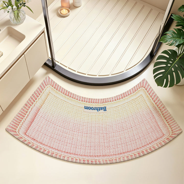 Elegant Curved Bath Mat