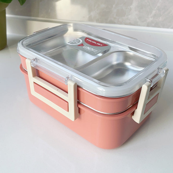 Dual-Compartment Insulated Lunch Box