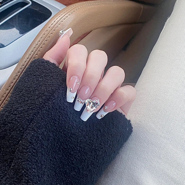 Press-On Nail Design Set with Artistic Holographic Elements Kalsten
