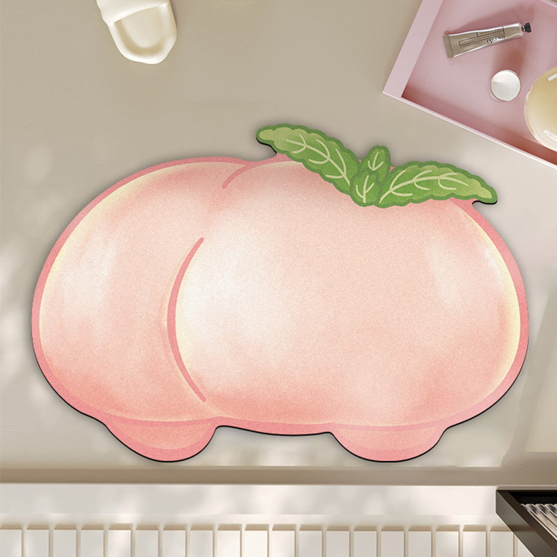 Whimsical Fruit-Shaped Bath Mat