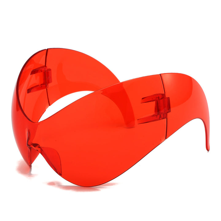Oversized Futuristic Shield Sunglasses Kalsten