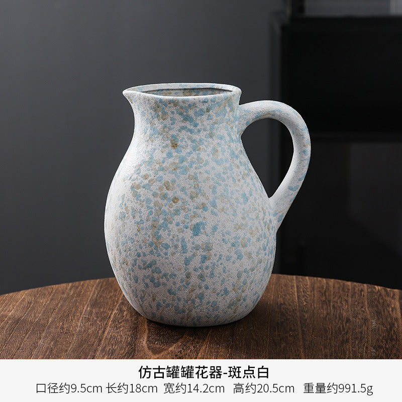 Artistic Abstract Ceramic Pitcher