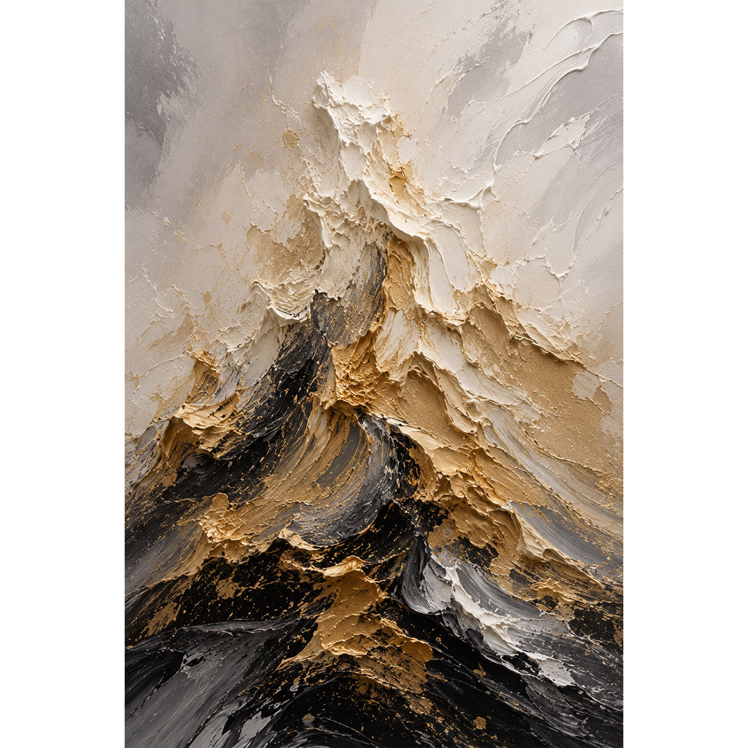 Abstract Texture Relief Canvas Art