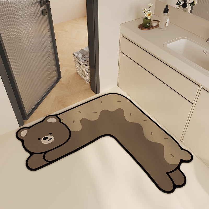 Cute Animal-Themed Bath Mat Kalsten