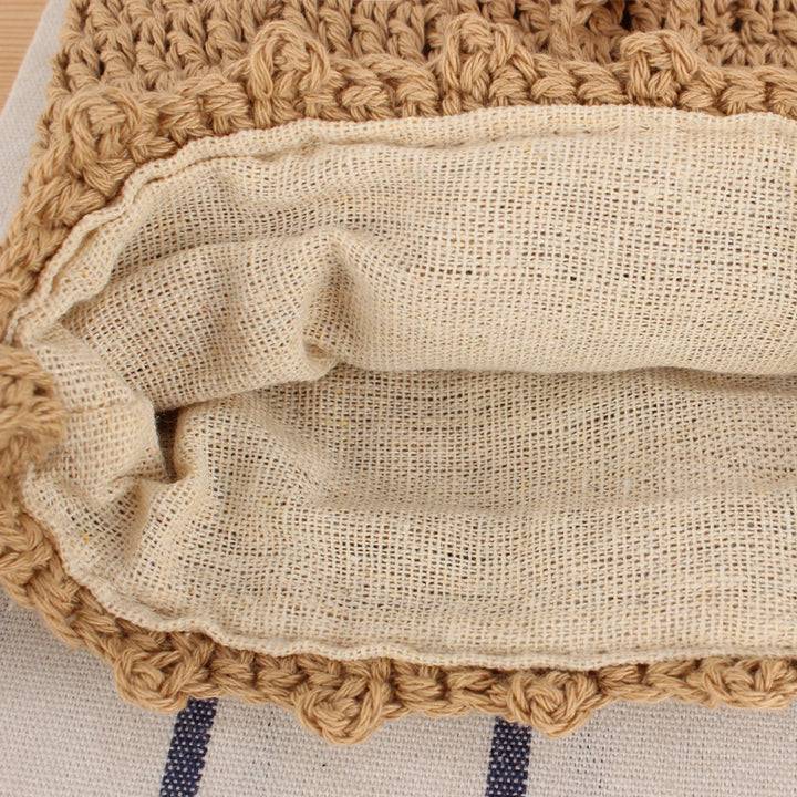 Handmade crochet shoulder bag with floral design Kalsten