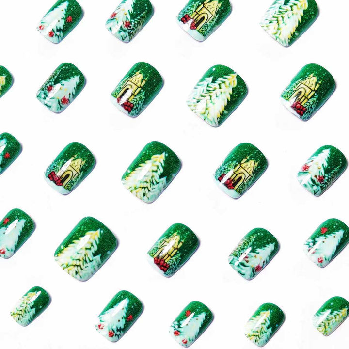 Artificial nails with Christmas design Kalsten