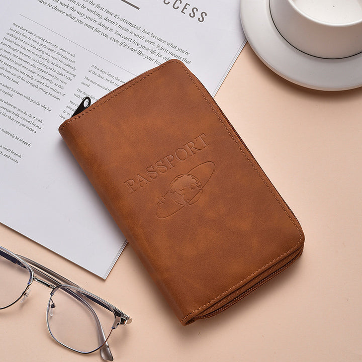 Stylish Zippered Passport Holder Kalsten