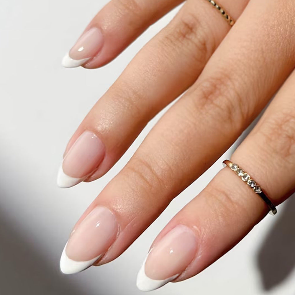 Elegant French Tip Press-On Nail Set Kalsten