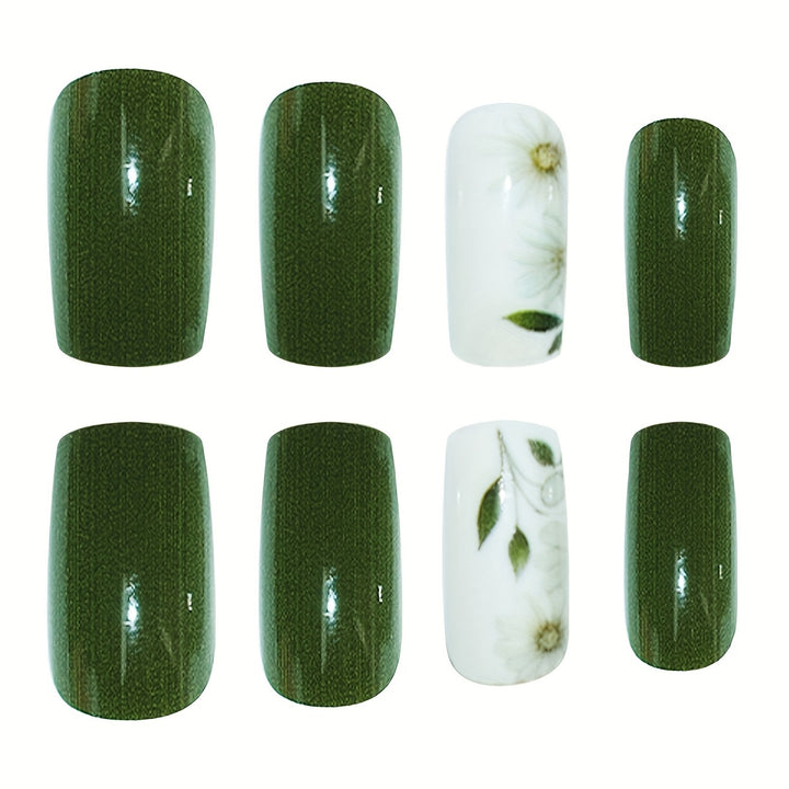 Elegant Floral Embellished Press-On Nail Set Kalsten