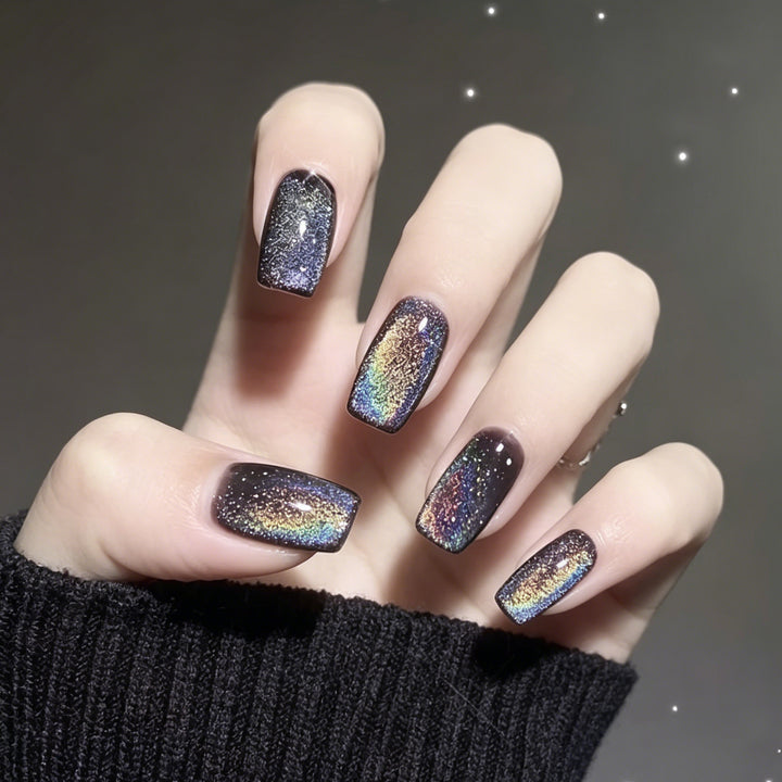 Glittery Starlight Acrylic Nail Enhancements Kalsten