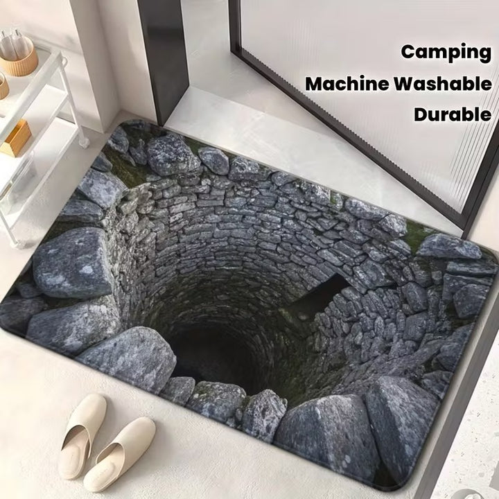 Artistic 3D Cave Scene Area Mat Kalsten