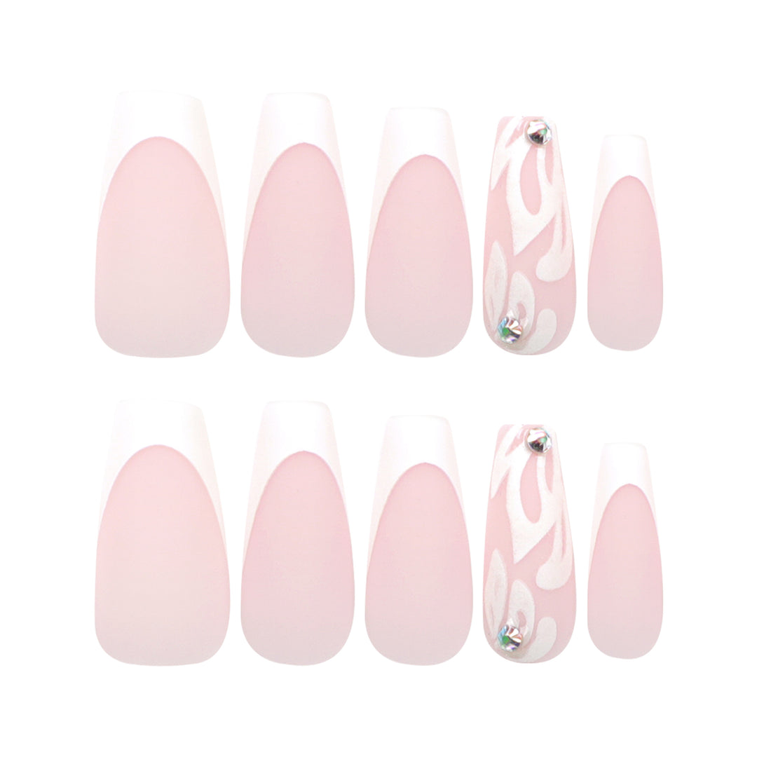 Artfully designed acrylic nails with elegant gradient Kalsten