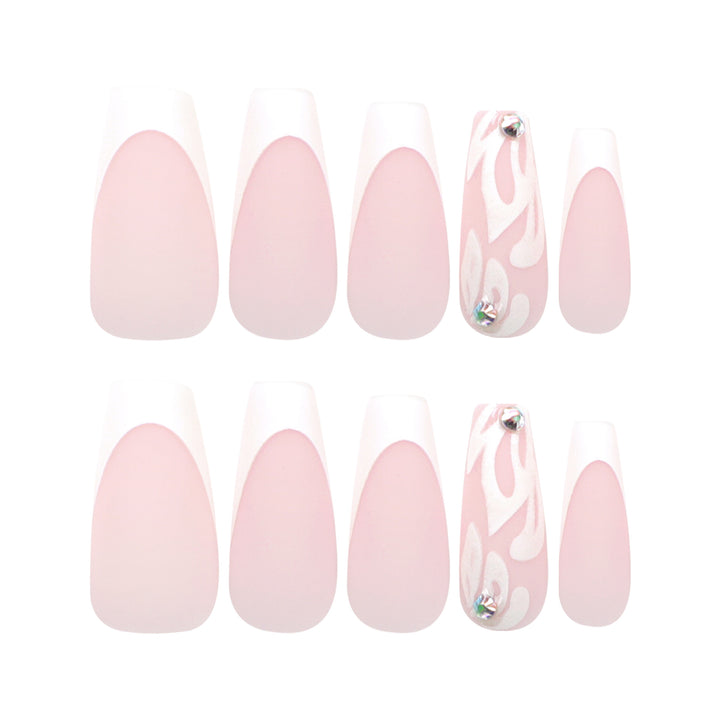 Artfully designed acrylic nails with elegant gradient Kalsten