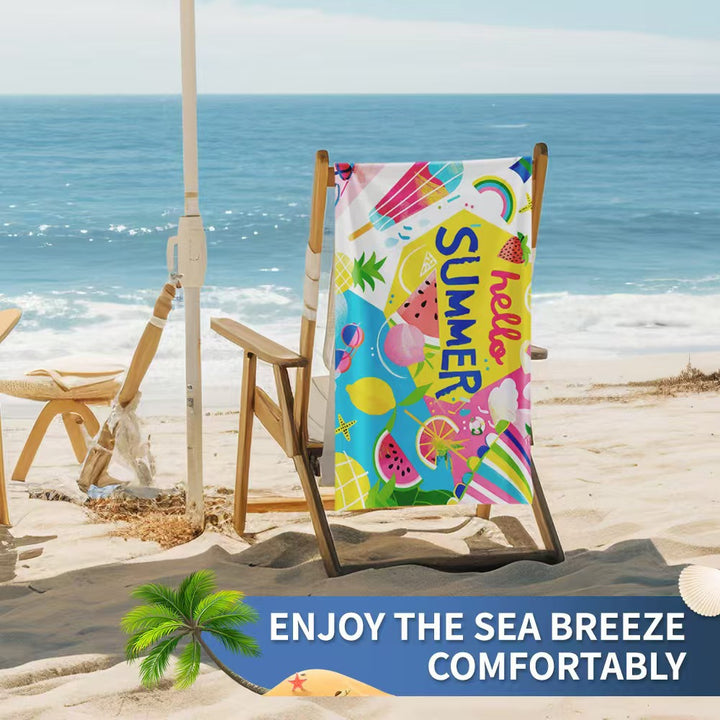 Women's beach towel with creative golf theme Kalsten