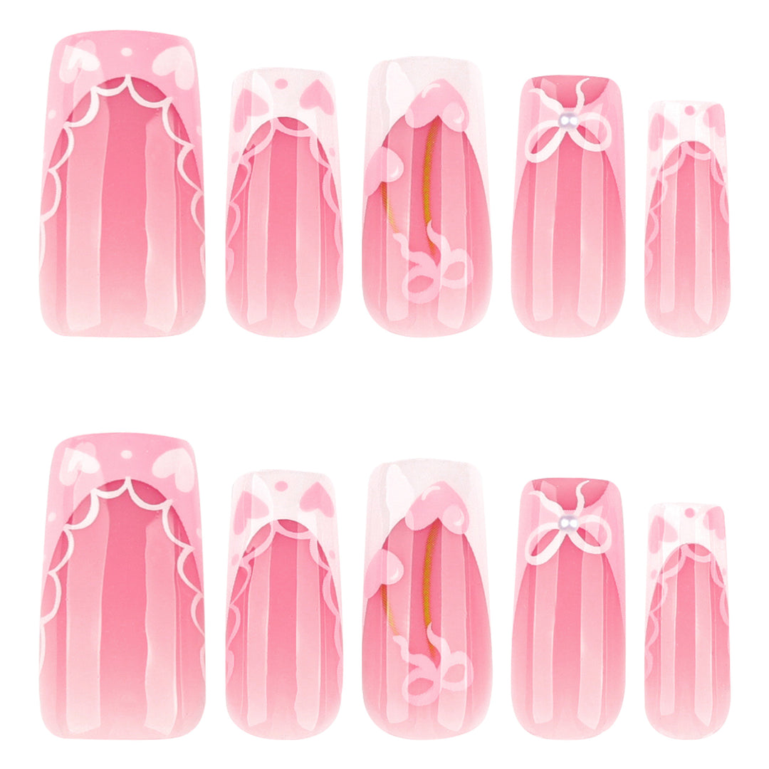 Artistic Nail Extensions with Playful Floral Design Kalsten