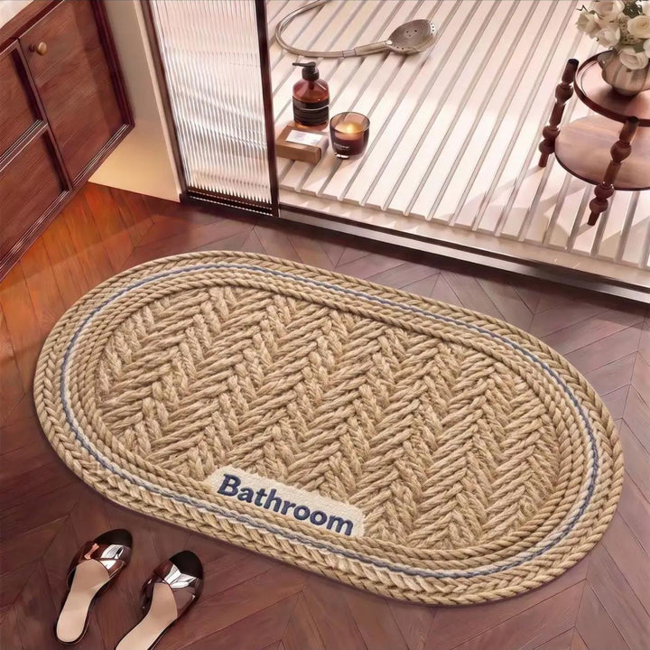 Elegant Textured Bathroom Mat