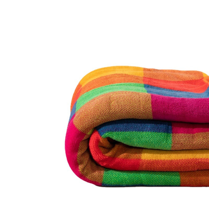 Colorful Patterned Throw Blanket