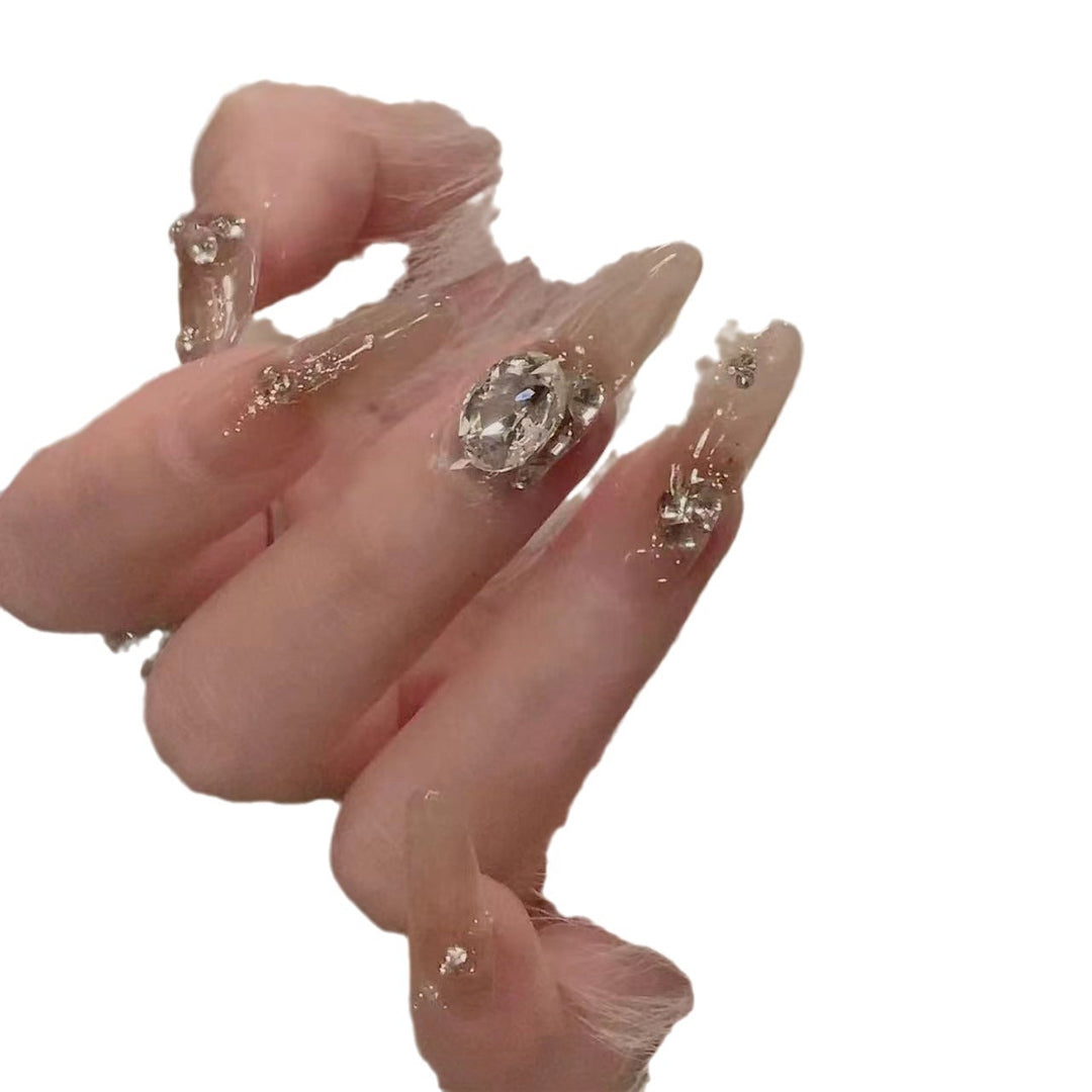 Artistic Gemstone Nail Design Kalsten