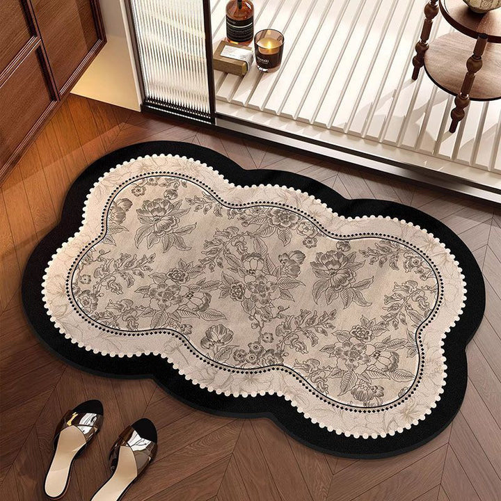 Luxurious Vintage Floral Area Rug