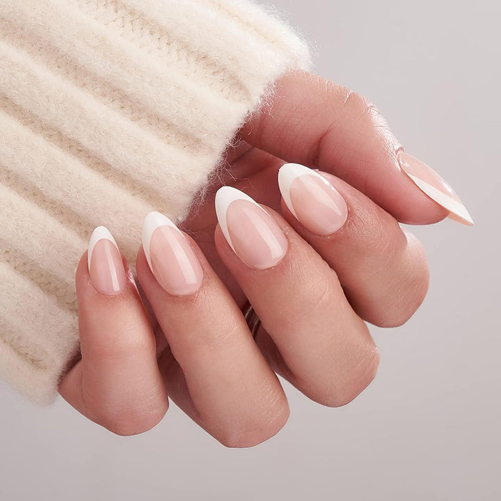 Elegant French Tip Press-On Nails Kalsten