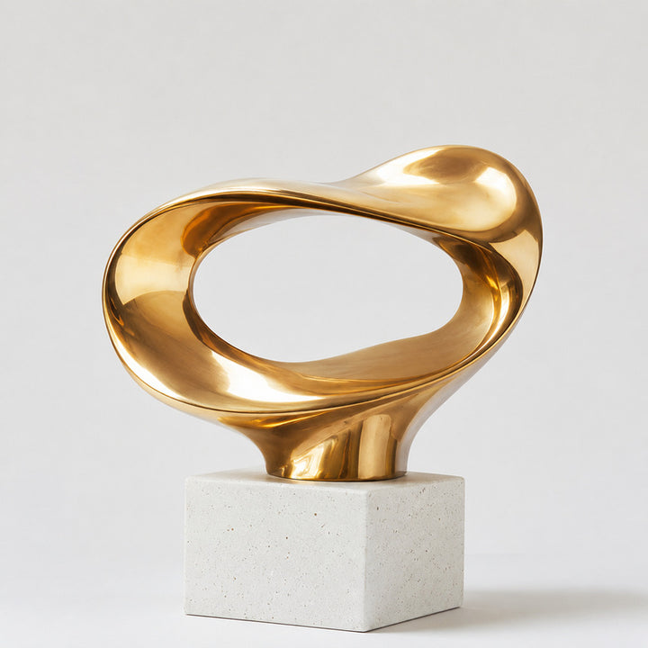 Artistic Metal Wave Sculpture