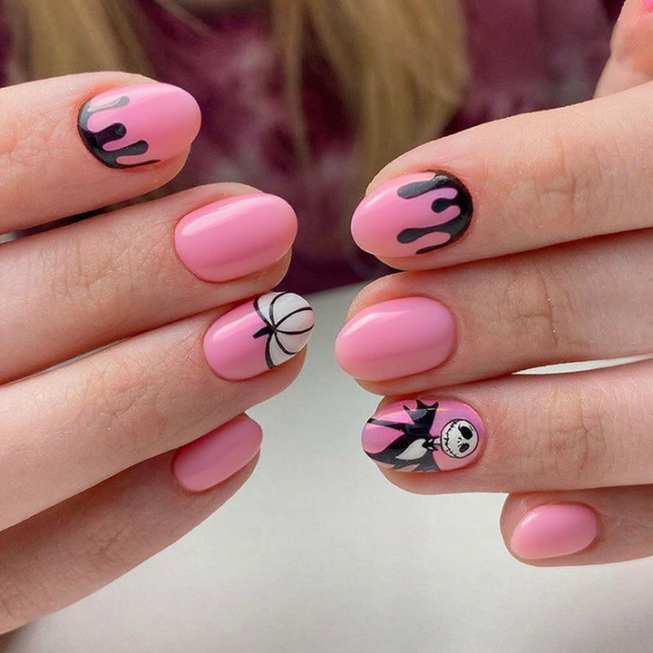 Artificial nail set with unique Halloween designs Kalsten