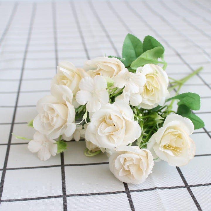 Realistic Floral Bouquet with Lifelike Roses