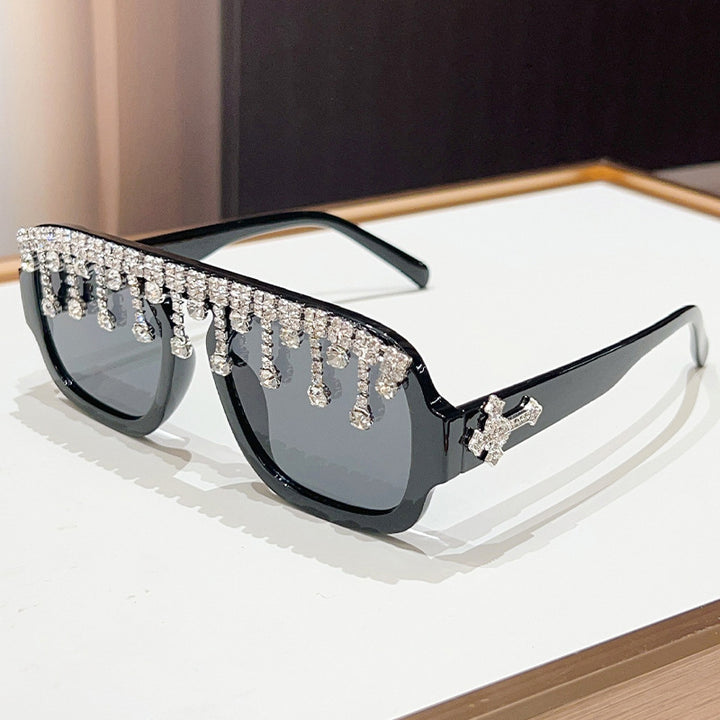 Glamorous Crystal-Embellished Sunglasses Kalsten