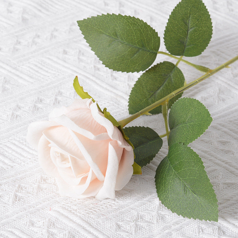 Elegant Silk Black Rose Stem