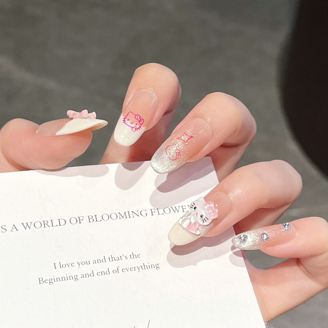 Cartoon-Themed Decorative Press-On Nails Kalsten