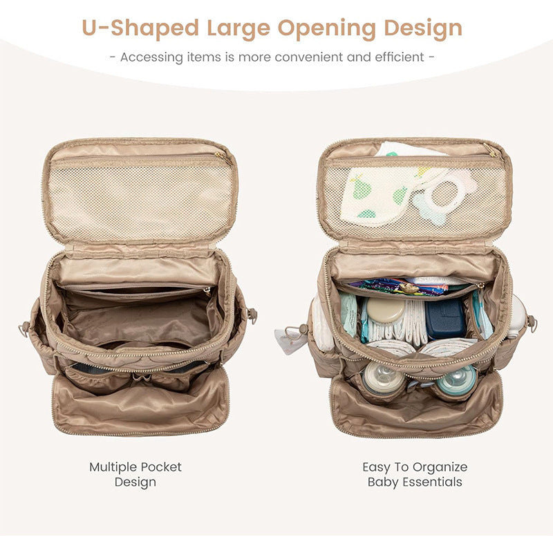Fashionable Padded Backpack with Removable Cosmetic Organizer Kalsten