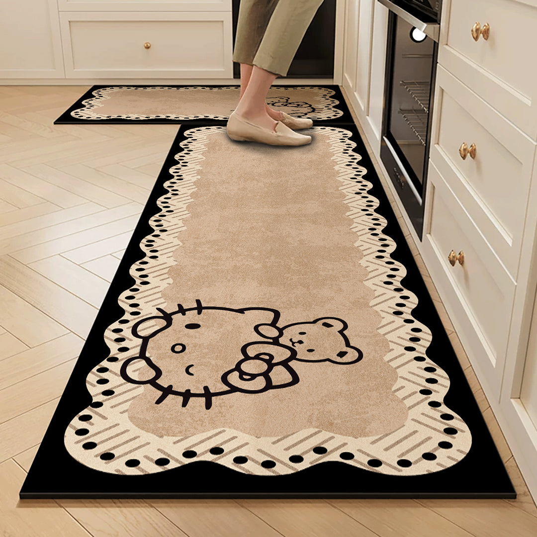 Cute Dog-Themed Kitchen Runner Mat