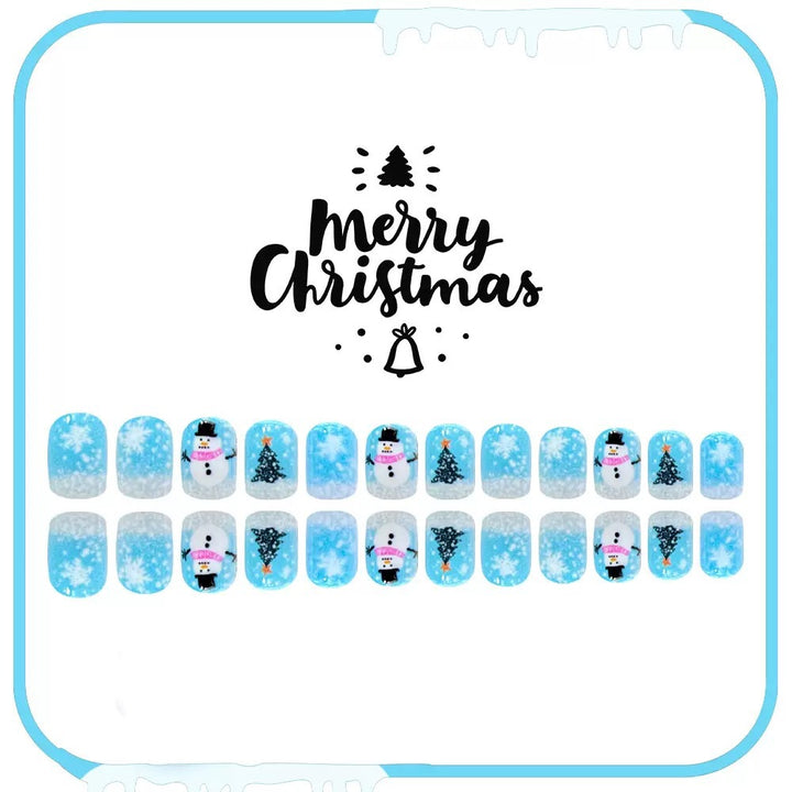 Artificial nail set with winter motifs and festive accents Kalsten
