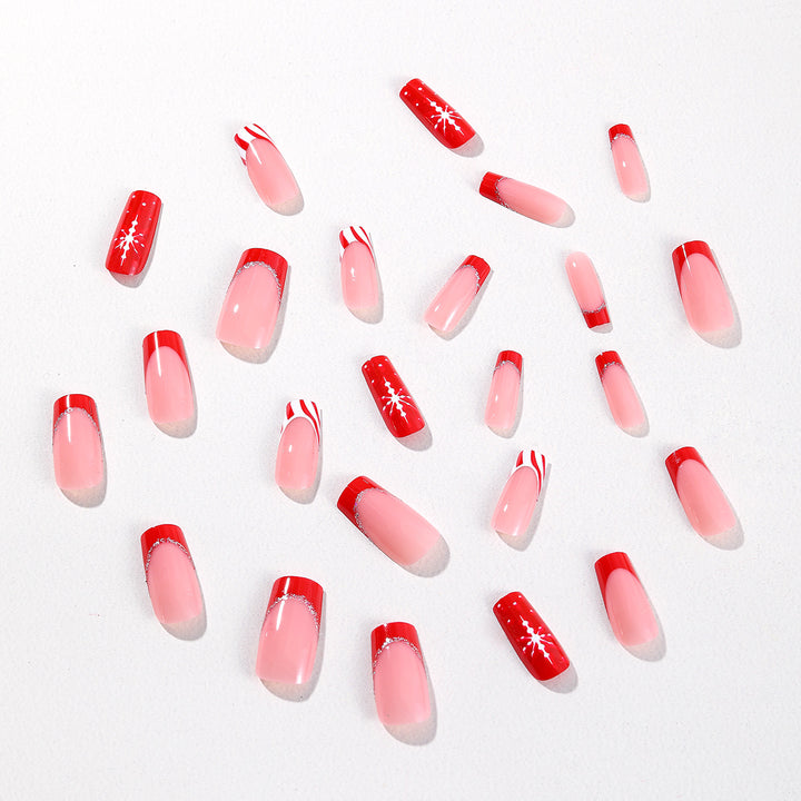 Seasonal Holiday-Themed Acrylic Nail Art Extensions Kalsten