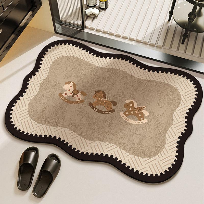 Cozy Pet-Themed Area Mat