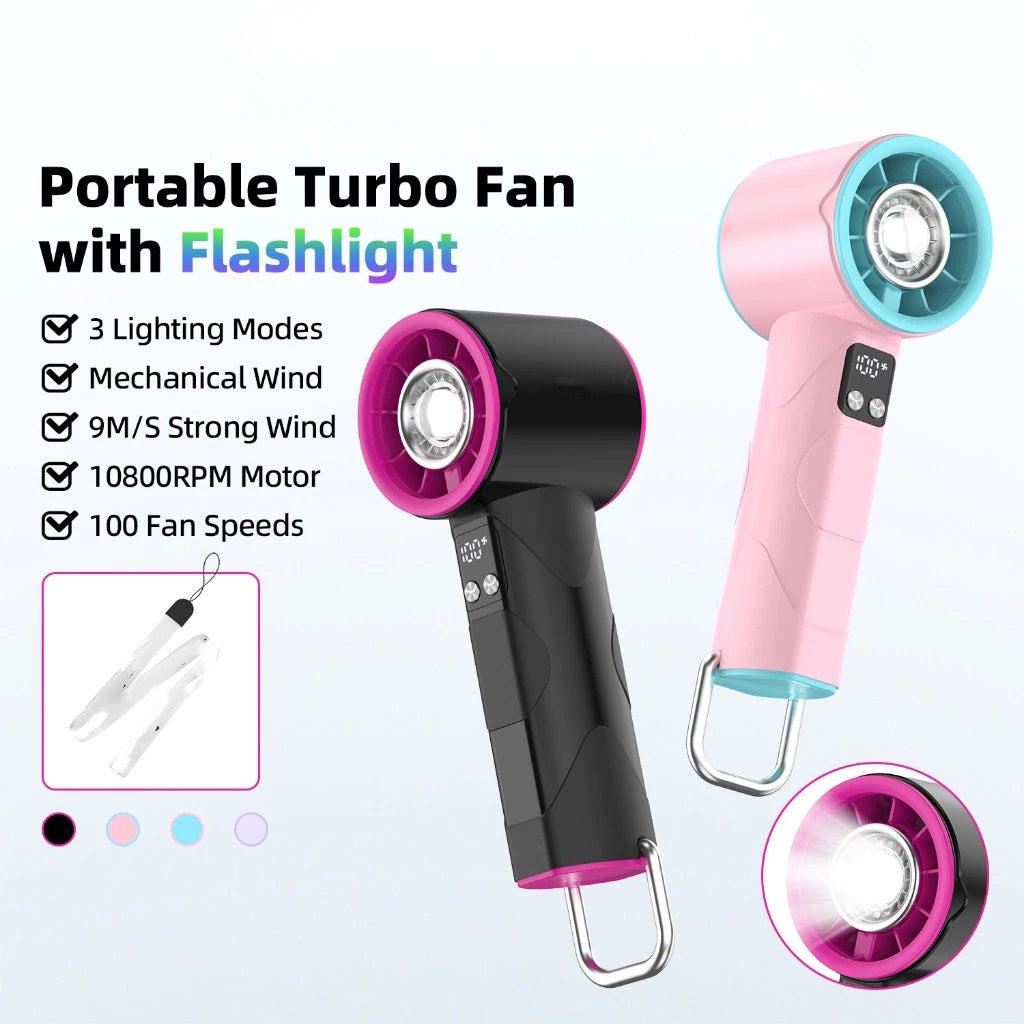 Ladies high-speed fan with flashlight Kalsten