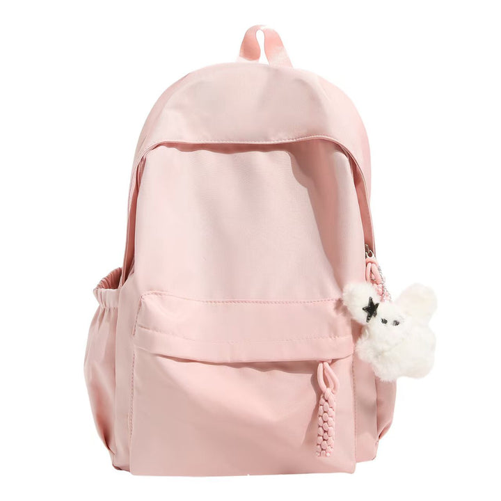 Backpack with Practical Compartment System and Playful Plush Pendant Kalsten