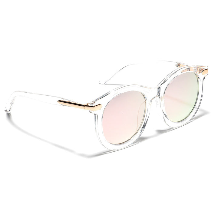 Women's fashionable sunglasses with transparent frame and golden accents Kalsten