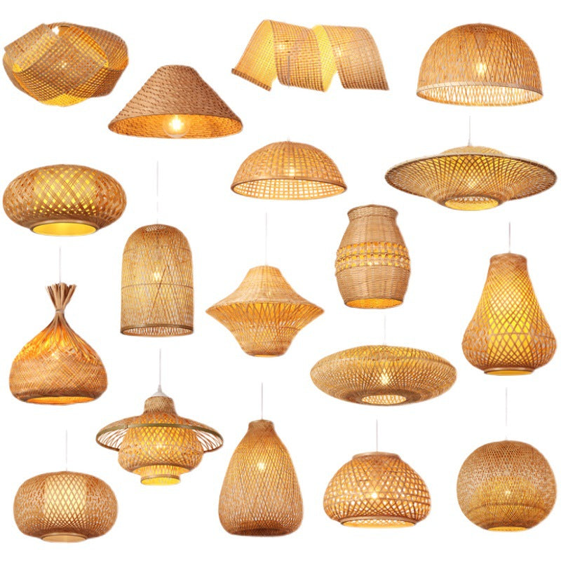 Woven Bamboo Ceiling Lamp