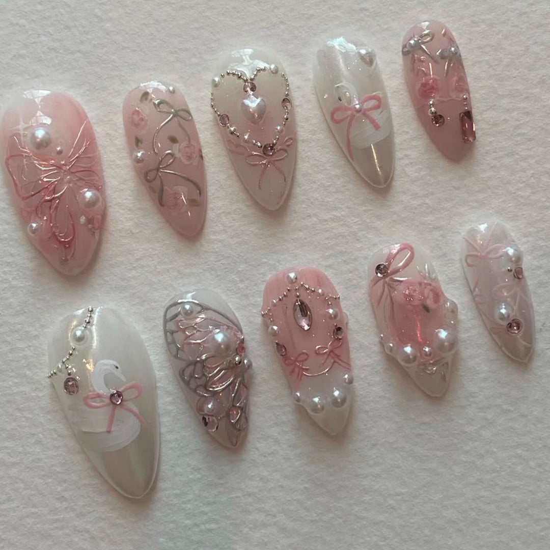Elegant Decorative Press-On Nails Kalsten