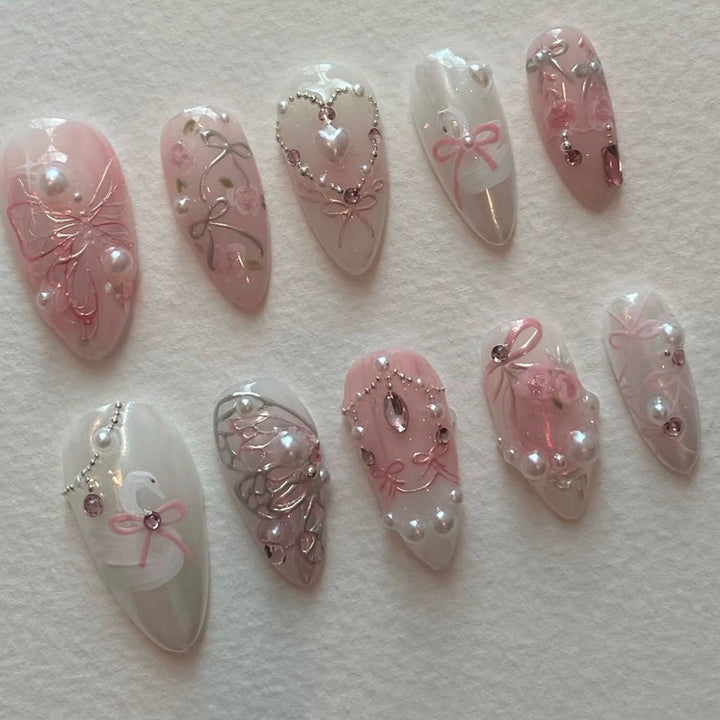 Elegant Decorative Press-On Nails Kalsten