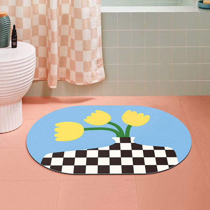 Floral Decorative Area Mat for Home Decor