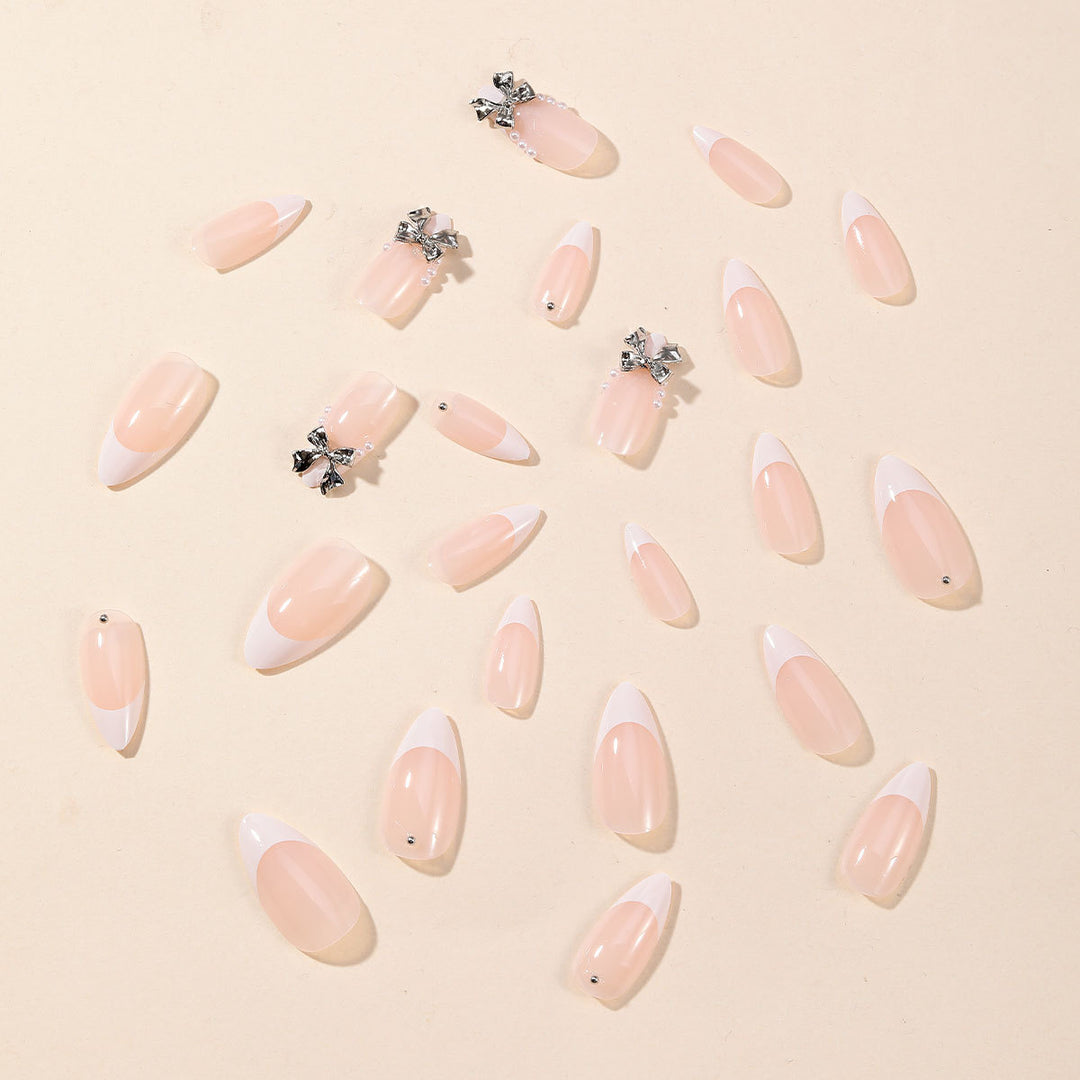 Elegant Stiletto Nail Art with Rhinestone Accents Kalsten